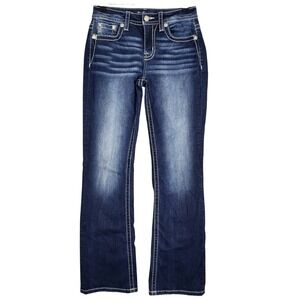 Miss Me Embellished Curvy Bootcut Jeans Dark Wash Womens Size 26